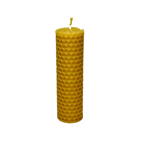 Svíčka ze včelího vosku motaná