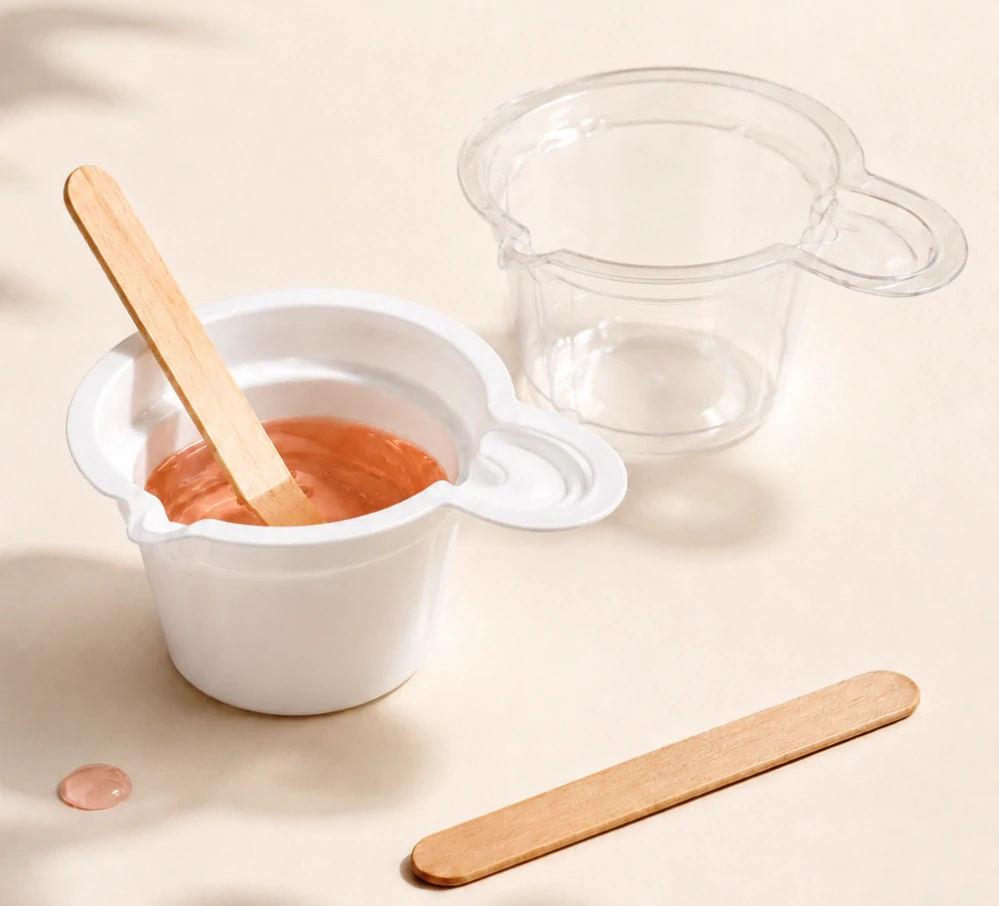 Bílý plastový kelímek na míchání – Large 80ml/10ks
