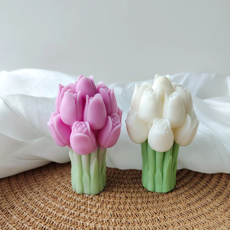 Silikonová forma Jarní kytice tulipánů