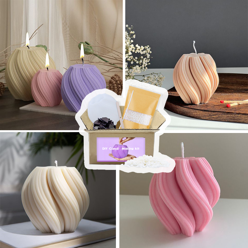 DIY sada na výrobu svíček – Květinový design 