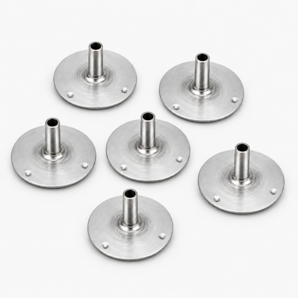 Kovový držák knotu do svíček - 16 × 3,2 × 6 mm