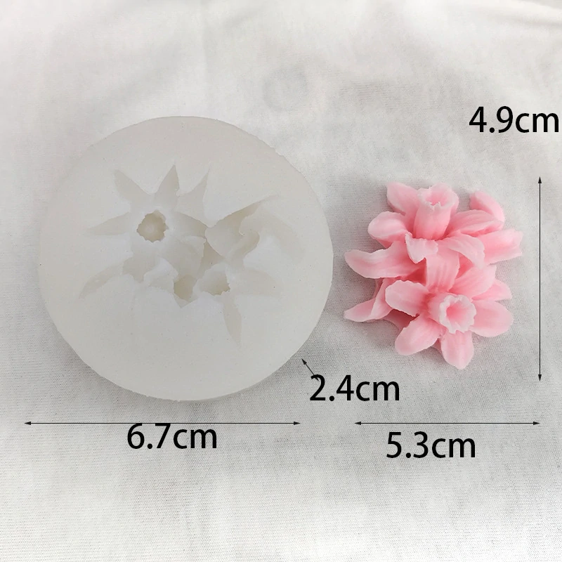 Silikonová forma 3D květy narcisů