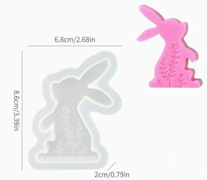 Silikonová forma Králíček s přírodním motivem