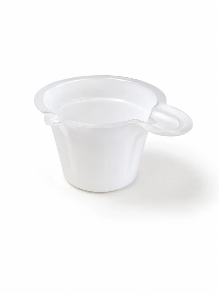 Bílý plastový kelímek na míchání – Large 80ml/10ks