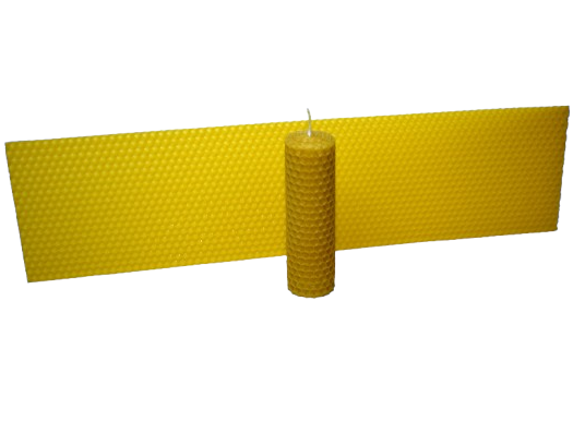 Voskové pláty na výrobu motaných svíček 40x10cm