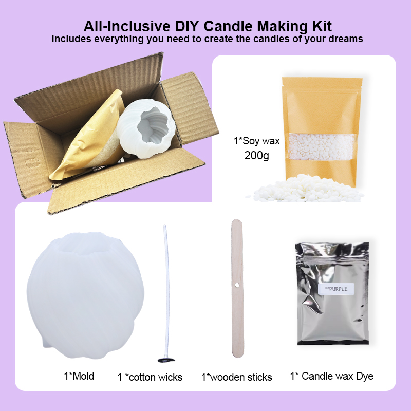 DIY sada na výrobu svíček – Květinový design 