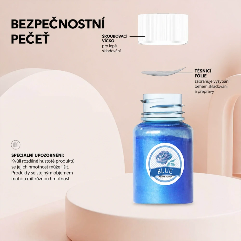 Velká sada mica prášků 24 barev