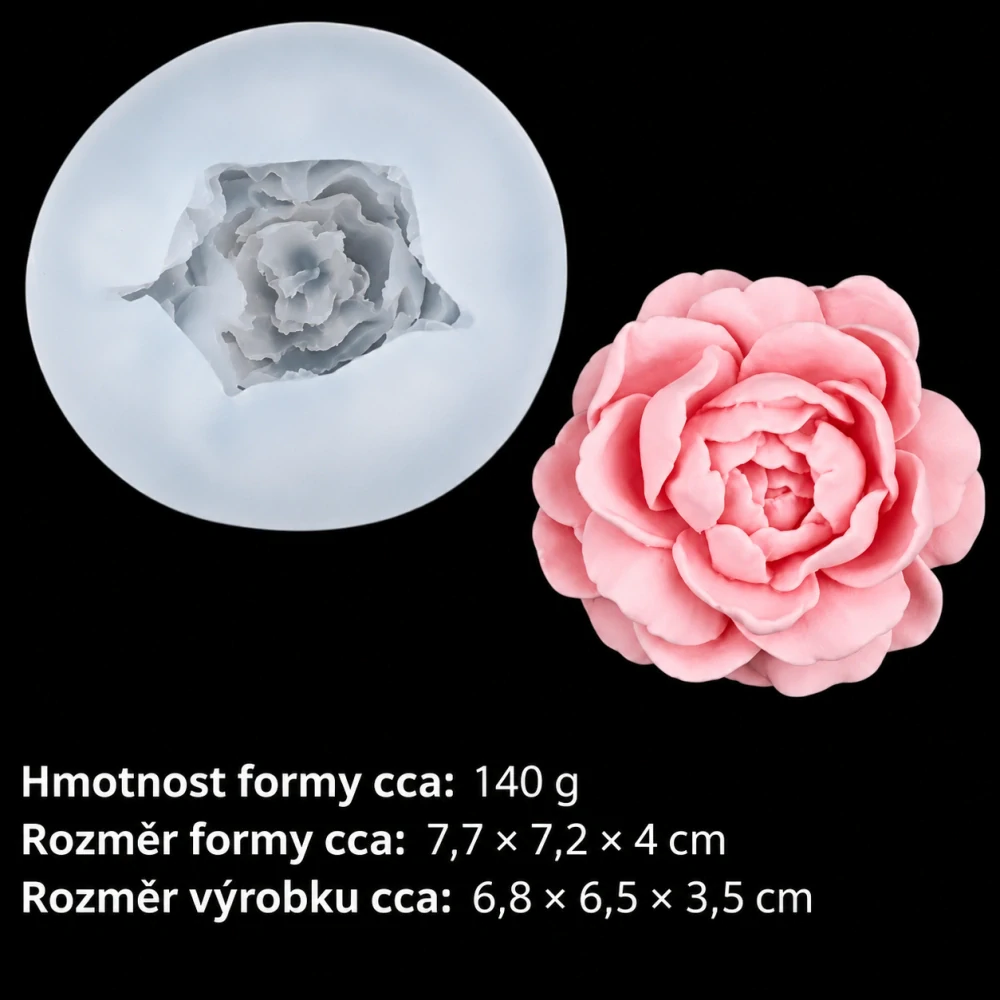 Silikonová forma Dekorativní pivoňka
