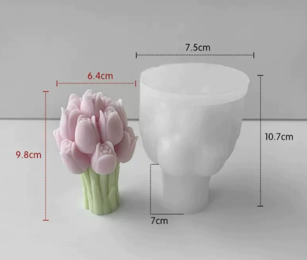 Silikonová forma Jarní kytice tulipánů