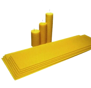 Voskové pláty na výrobu motaných svíček 40x10cm