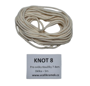 Knoty pro výrobu svíček ⌀ 7-8cm - 8