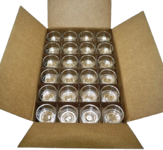 Skleněné pohárky pro čajové svíčky – balení 48 ks