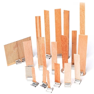 Knot dřevěný plochý pro výrobu svíček - Různé velikosti