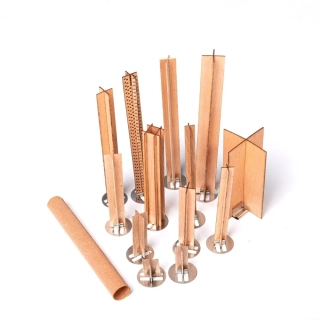 Knot dřevěný křížový pro výrobu svíček - Různé velikosti