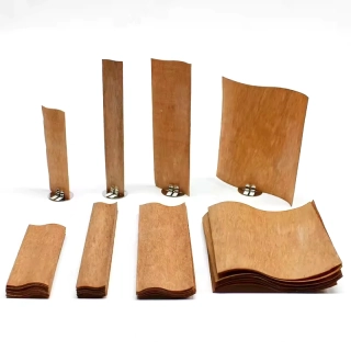 Knot dřevěný zvlněný pro výrobu svíček - Různé velikosti