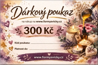 Dárkový poukaz v hodnotě 300Kč