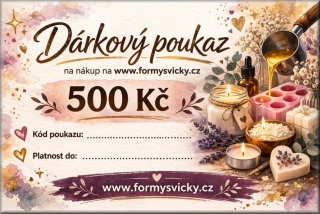 Dárkový poukaz v hodnotě 500Kč