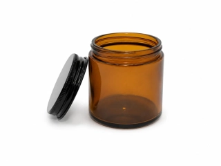 Dekorační sklenice na svíčky – jantarová 250ml