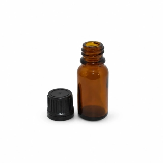 Hnědá skleněná lahvička 10 ml s uzávěrem