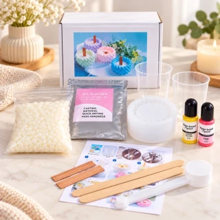 DIY sada Odlij si svícen a vyrob svíčku – 2 ks
